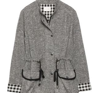 Skies Are Blue Gray Knit Jacket, Size Large